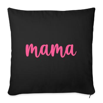 Maman meilleure maman - Housse de coussin décorative 45 x 45 cm - noir - Devant