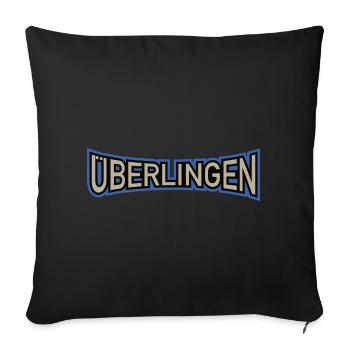 Überlingen, deine Stadt! - Sofakissenbezug 45 x 45 cm - Schwarz - Vorne