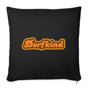 Village Child - Sofa pillowcase 17,3'' x 17,3'' (45 x 45 cm) - black - Front