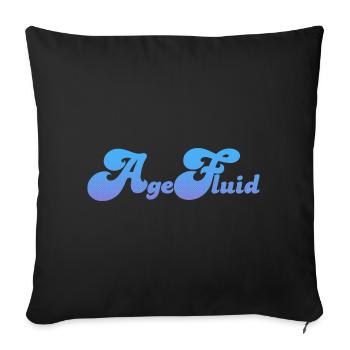 Agefluid - Sofa pillowcase 17,3'' x 17,3'' (45 x 45 cm) - black - Front