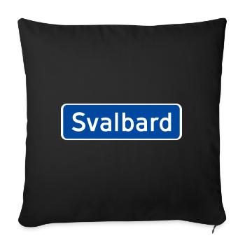 Svalbard - Sofa pillowcase 17,3'' x 17,3'' (45 x 45 cm) - black - Front