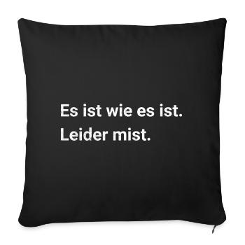Sarcasm6 - Sofa pillowcase 17,3'' x 17,3'' (45 x 45 cm) - black - Front