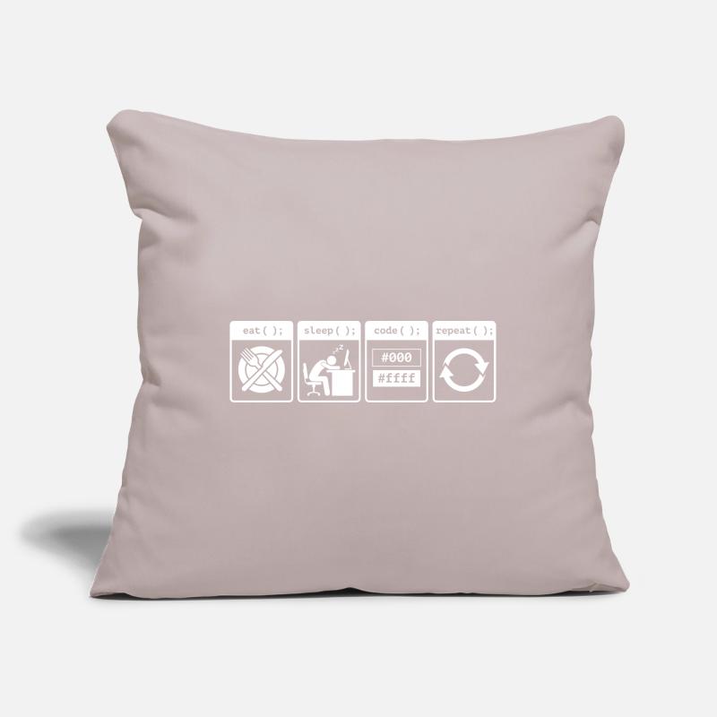 Eat Sleep Code Repeat – Coder Workflow Design Sofakissenbezug 45 x 45 cm