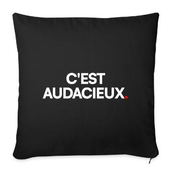 C'est audacieux - Housse de coussin décorative 45 x 45 cm - noir - Devant