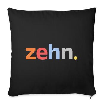 10. Geburtstag Junge Zehn 10 Jahre Jubiläum  - Sofakissenbezug 45 x 45 cm - Schwarz - Vorne