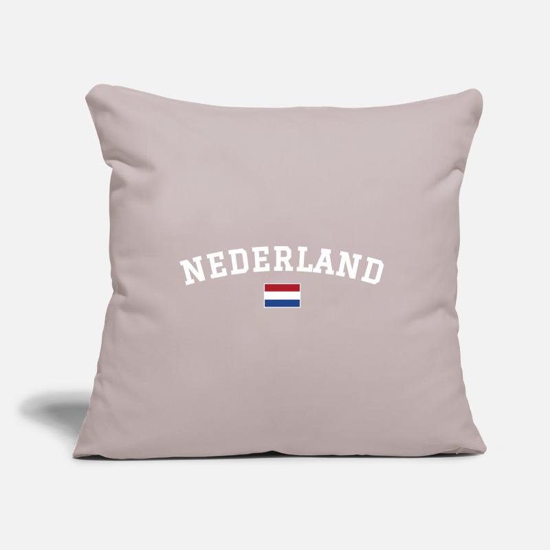 Drapeau des Pays-Bas Blanc Housse de coussin décorative 45 x 45 cm