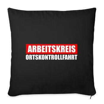 Arbeitskreis Ortskontrollfahrt OKF - Sofakissenbezug 45 x 45 cm - Schwarz - Vorne