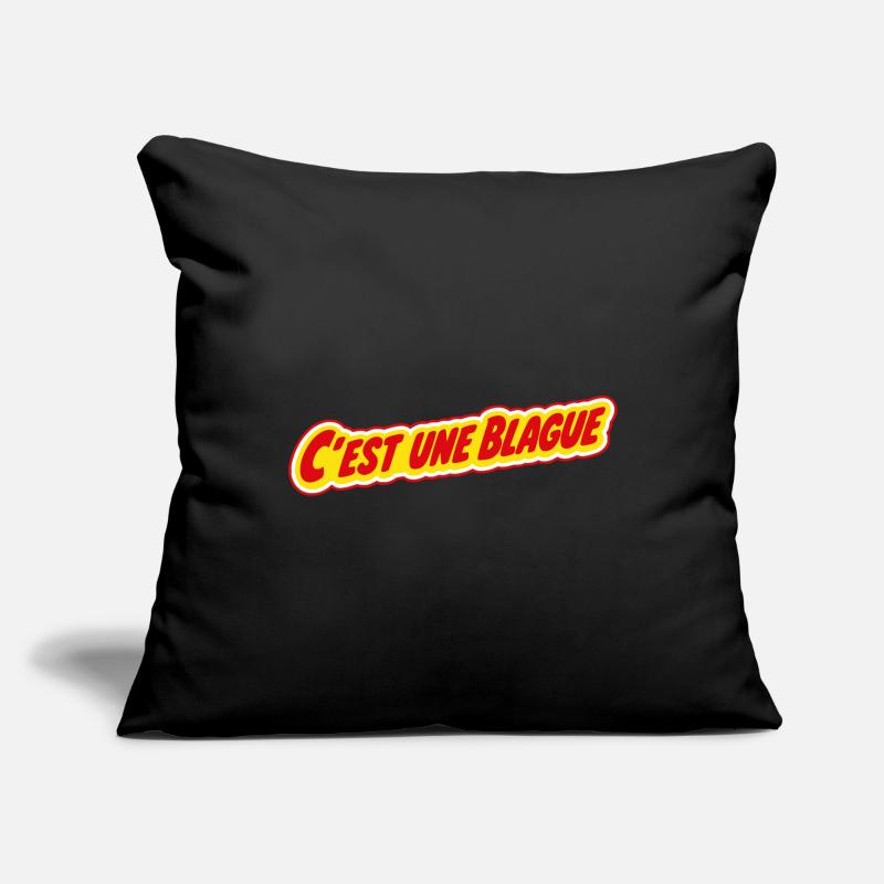 C'est une blague ? ! Housse de coussin décorative 45 x 45 cm