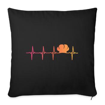Chef Cuisine Sunset Heartbeat Chef - Sofakissenbezug 45 x 45 cm - Schwarz - Vorne