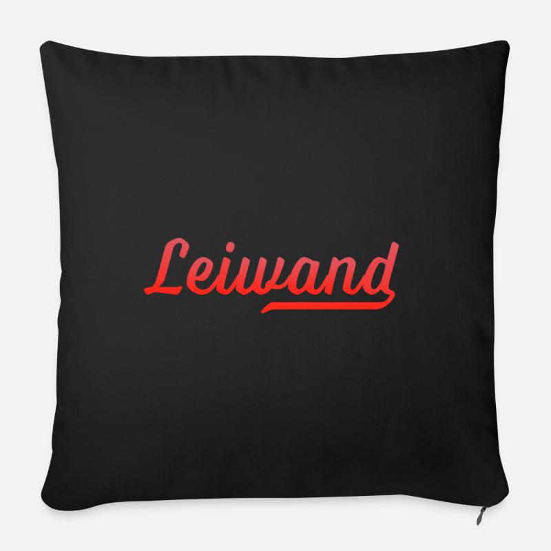 Leiwand - Sofakissenbezug 45 x 45 cm - Schwarz