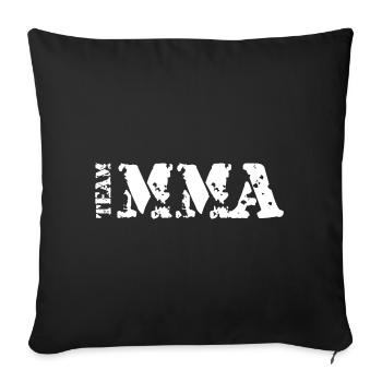 Team MMA Fighter Octagon Arts Martiaux Logo Club - Housse de coussin décorative 45 x 45 cm - noir - Devant