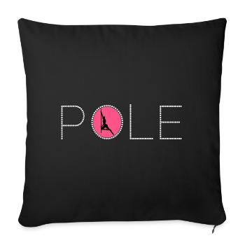 Pole Sport Competition Dance Dancer Acrobatics - Sofa pillowcase 17,3'' x 17,3'' (45 x 45 cm) - black - Front