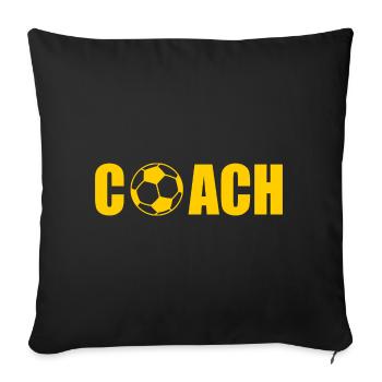 Coach - Housse de coussin décorative 45 x 45 cm - noir - Devant