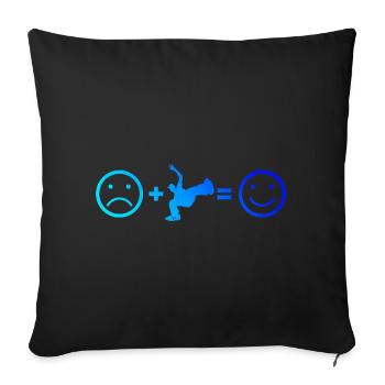 Femmes Bboy Bgirl Hiphop Hip Hop Break Dance - Housse de coussin décorative 45 x 45 cm - noir - Devant