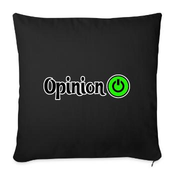 Graphismes de conception de puissance opiniâtres - Housse de coussin décorative 45 x 45 cm - noir - Devant