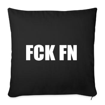 Fck fn - Housse de coussin décorative 45 x 45 cm - noir - Devant
