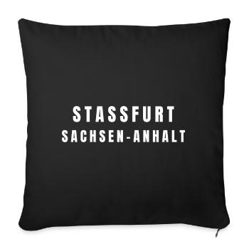 Staßfurt, Saxony-Anhalt - Sofa pillowcase 17,3'' x 17,3'' (45 x 45 cm) - black - Front
