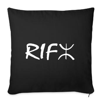 Rif - Housse de coussin décorative 45 x 45 cm - noir - Devant