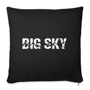 Montagnes Big Sky, Montana, États-Unis - Housse de coussin décorative 45 x 45 cm - noir - Devant