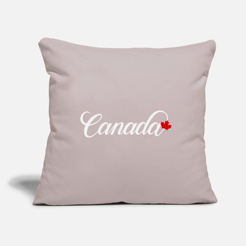 Canada Script with Maple Leaf Sofa pillowcase 17,3'' x 17,3'' (45 x 45 cm)