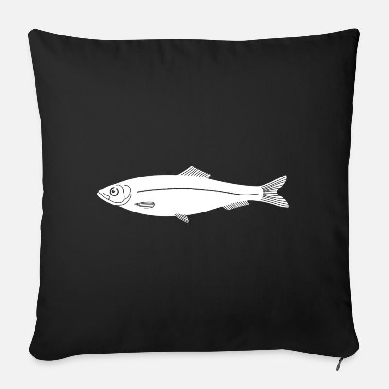 Sprotte - Sofakissenbezug 45 x 45 cm - Schwarz
