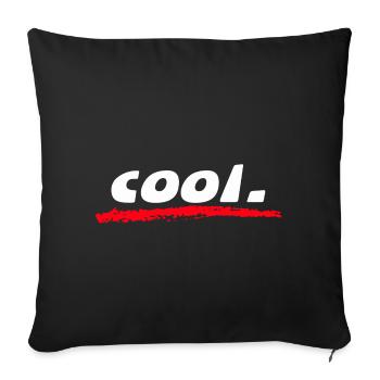 cool cool cooler - Housse de coussin décorative 45 x 45 cm - noir - Devant