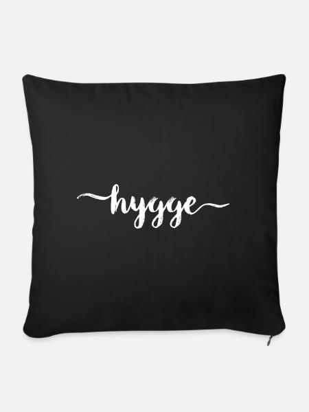 Hygge - Sofakissenbezug 45 x 45 cm - Schwarz