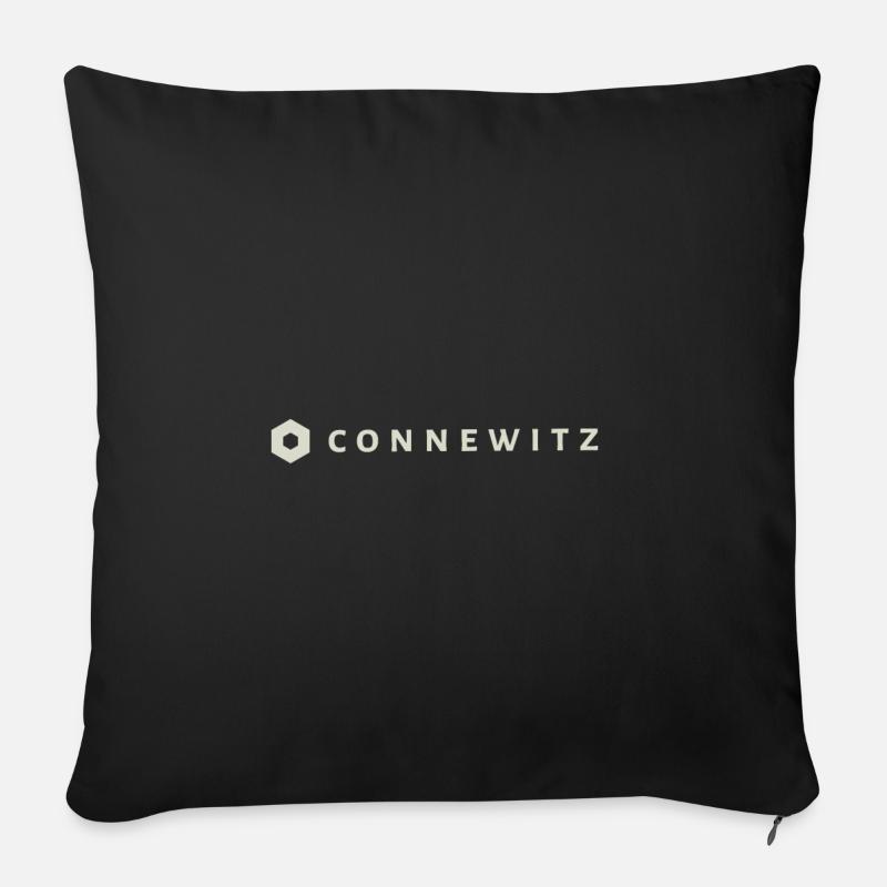 Connewitz — Original - Sofakissenbezug 45 x 45 cm - Schwarz