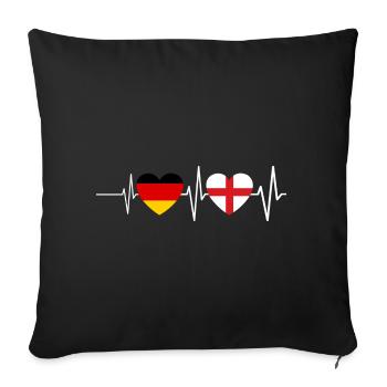 Italian Sardinia Italy Heartbeat Gift - Sofa pillowcase 17,3'' x 17,3'' (45 x 45 cm) - black - Front