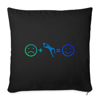 Gardien de but Footballeur Footballeur Football - Housse de coussin décorative 45 x 45 cm - noir - Devant
