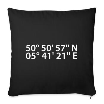 Coordonnées de Maastricht - Housse de coussin décorative 45 x 45 cm - noir - Devant