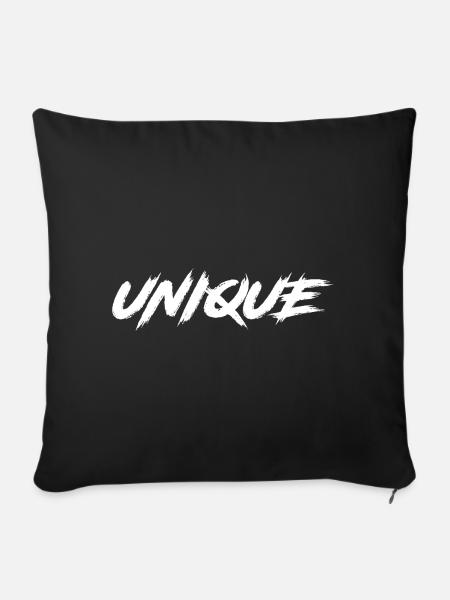 UNIQUE - Sofakissenbezug 45 x 45 cm - Schwarz