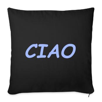 CIAO - Housse de coussin décorative 45 x 45 cm - noir - Devant