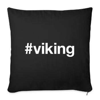 VIKING Hashtag - Sofa pillowcase 17,3'' x 17,3'' (45 x 45 cm) - black - Front
