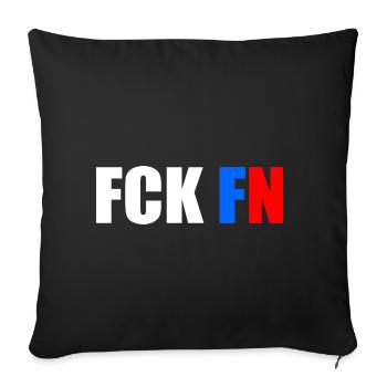 Fck fn - Sofakissenbezug 45 x 45 cm - Schwarz - Vorne