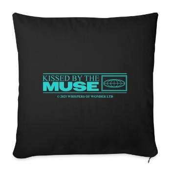 Inspiré et créatif – Déclaration esthétique - Housse de coussin décorative 45 x 45 cm - noir - Devant