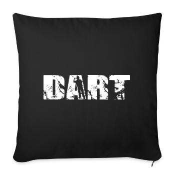 Classic Dart Design - Sofa pillowcase 17,3'' x 17,3'' (45 x 45 cm) - black - Front