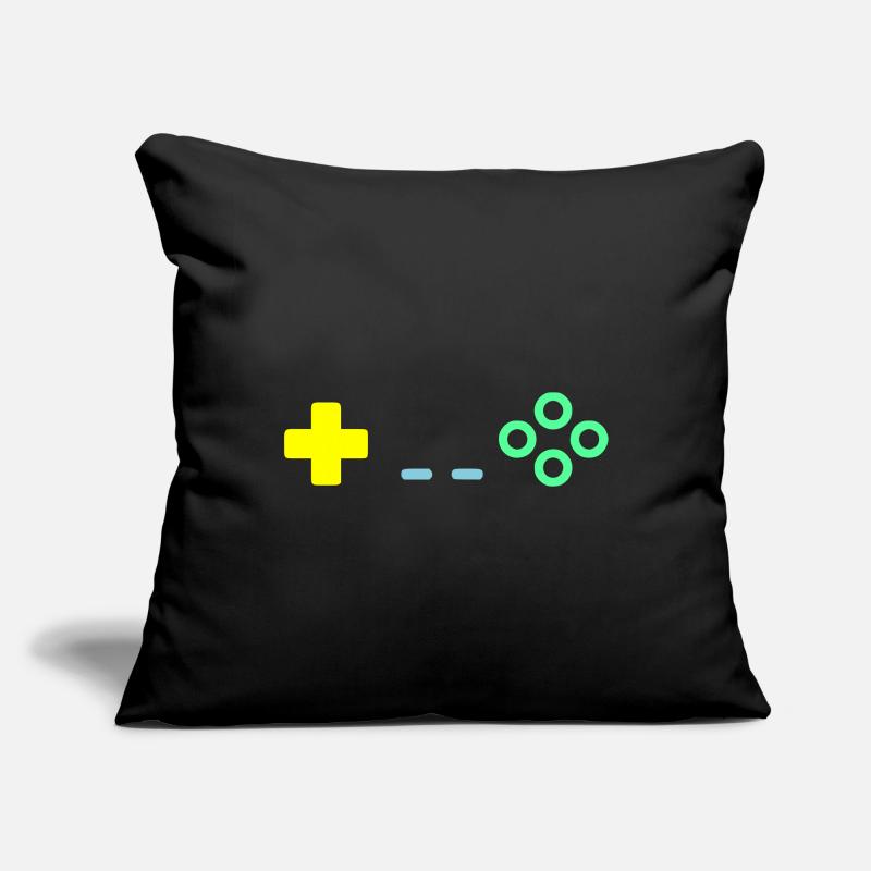 Boutons de manette de jeu Rétro Vector Housse de coussin décorative 45 x 45 cm