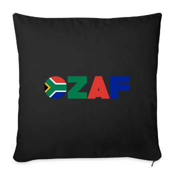 Afrique du Sud - Housse de coussin décorative 45 x 45 cm - noir - Devant