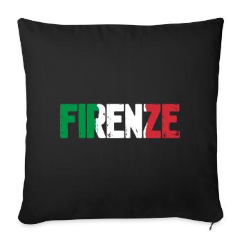 Firenze Italia - Housse de coussin décorative 45 x 45 cm - noir - Devant