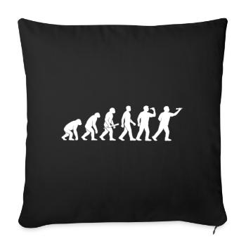 Évolution de la technologie - Housse de coussin décorative 45 x 45 cm - noir - Devant