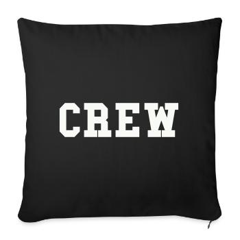 crew - Sofa pillowcase 17,3'' x 17,3'' (45 x 45 cm) - black - Front