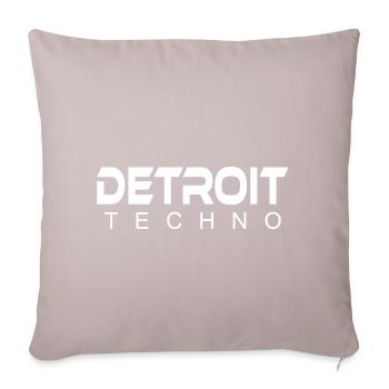 Detroit Techno Raver Festival - Housse de coussin décorative 45 x 45 cm - taupe clair - Devant