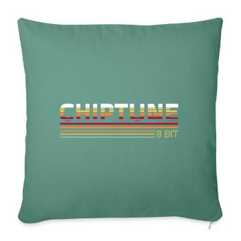 Chiptune - 8 Bit - Music and Gaming - Sofa pillowcase 17,3'' x 17,3'' (45 x 45 cm) - cypress green - Front
