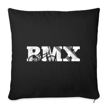 BMX BMX Bicycle - Sofa pillowcase 17,3'' x 17,3'' (45 x 45 cm) - black - Front