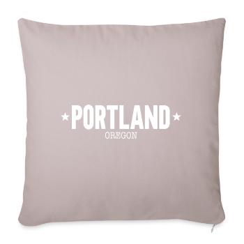 Portland - Housse de coussin décorative 45 x 45 cm - taupe clair - Devant