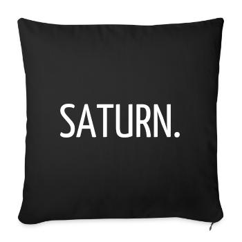 Saturn. - Sofakissenbezug 45 x 45 cm - Schwarz - Vorne