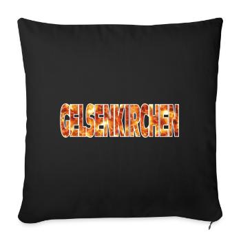 Gelsenkirchen - Sofakissenbezug 45 x 45 cm - Schwarz - Vorne