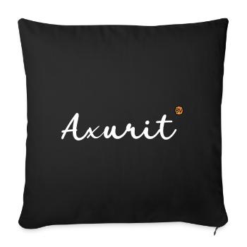 OBV - Axurit! - 2 - Sofa pillowcase 17,3'' x 17,3'' (45 x 45 cm) - black - Front