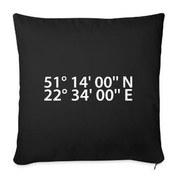 Coordonnées de Lublin - Housse de coussin décorative 45 x 45 cm - noir - Devant